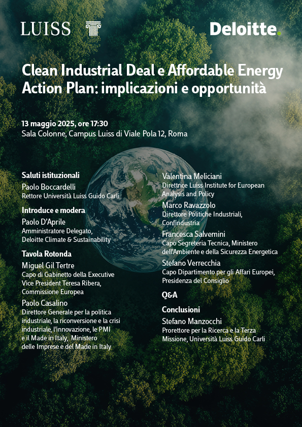 Clean Industrial Deal e Affordable Energy Action Plan: implicazioni e opportunità